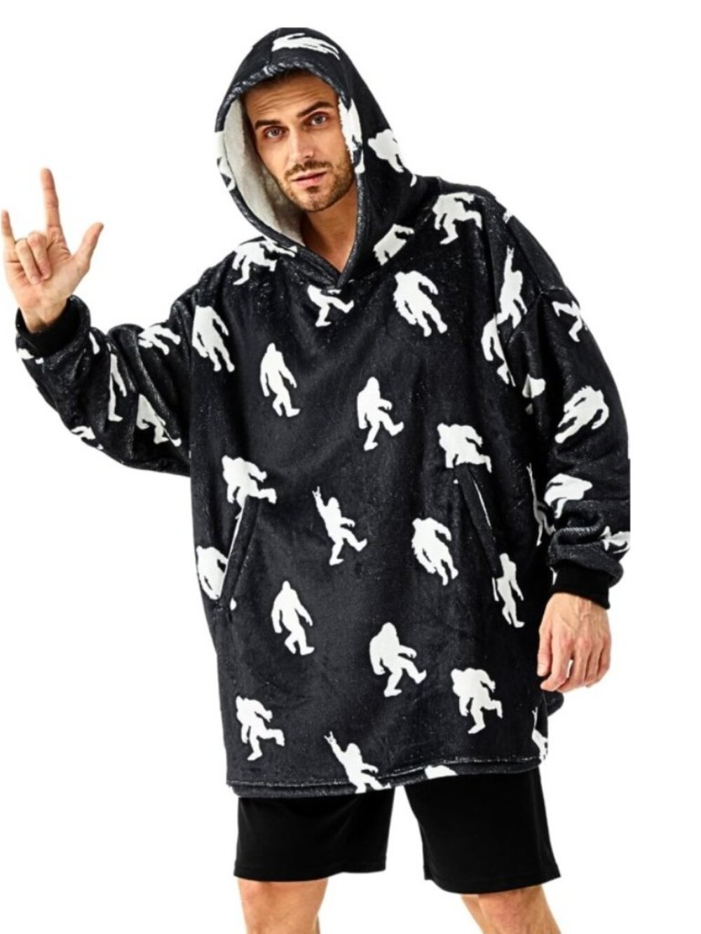 Bigfoot Hooded Blanket, One Size Fits All